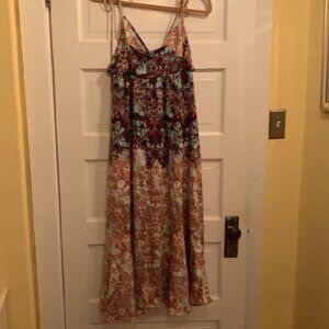 Free People Chocolate Combo Maxi Dress NWT